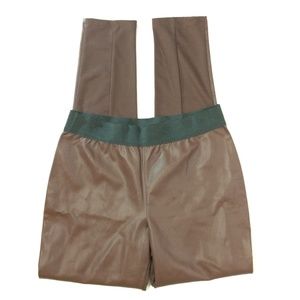 2000s Belle Gray Small Brown Snake Print Leggings